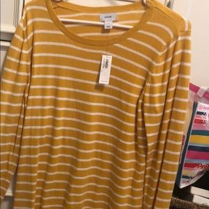 Old navy yellow stripped sweater